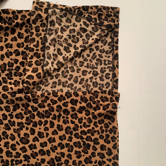 Small Leopard Print Cardigan, Single Brown Button - Picture 2 of 4